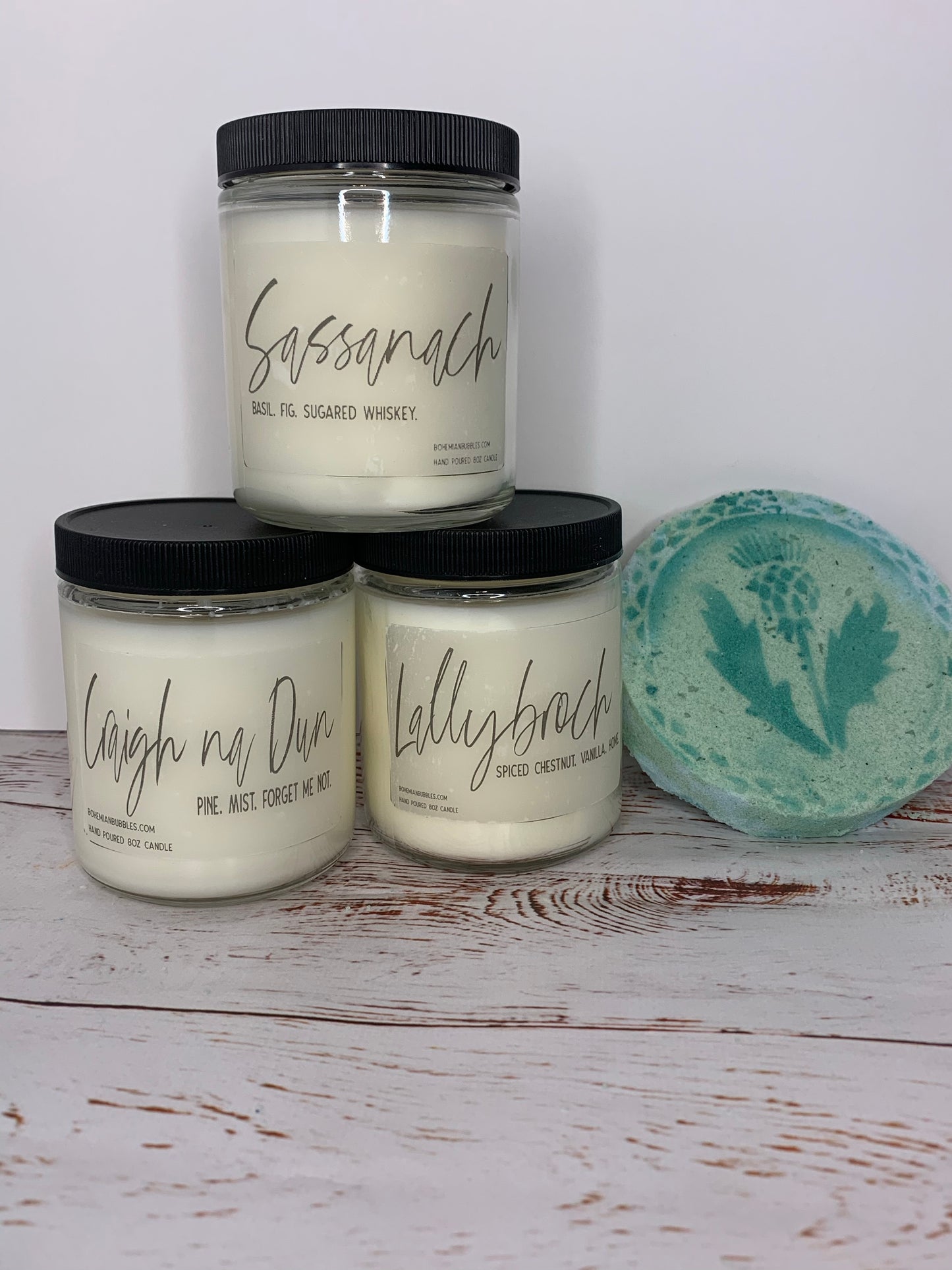 Outlander Gift Set - Outlander Candles - Outlander Gifts - Sassanach Candle, Lallybroch Candle, Craigh na Dun Candle