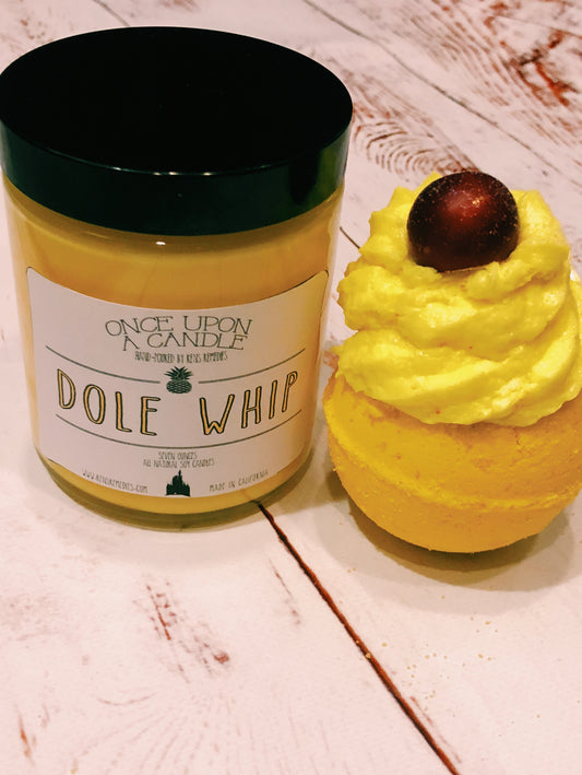 Dole Whip Inspired Candle & Bath Bomb Set