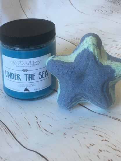 Under The Sea - The Little Mermaid Inspired Candle & Bath Bomb Set