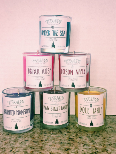 Disney Themed Candles - Vegan Candles - Hand Poured Candles - Disney Scented Candles - Soy Based Candles
